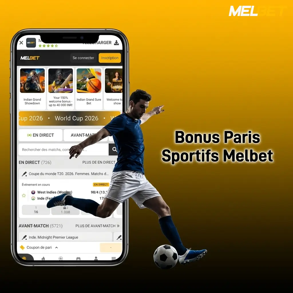 Bonus paris sportifs Melbet : bienvenue 150%, pari gratuit, boost de cote et remboursement pour parieurs français